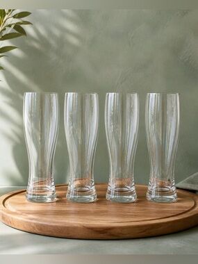 Villeroy & Boch Purismo Crystal Pilsner Beer Glasses - Set of 4